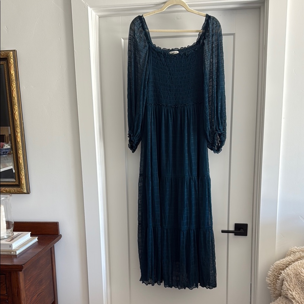 Elegant Teal Maxi Dress